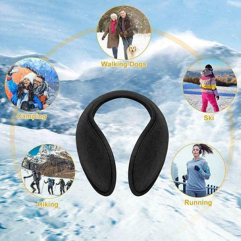 2025 Fashion Cute Warm Cozy Unisex Classic Fleece Earmuffs for Cold Weather. Ear Warmer Behind the Head.Thanksgiving, Christmas, New Year Gift