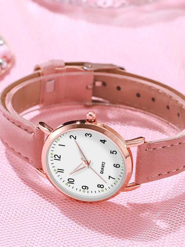 Women's Fashionable Casual Digital Quartz Watch, Simple Style Plain Color Wristwatch for Women & Girls, Trendy Watch for Daily Use Without Box, Trendy All-match & Exquisite Watch for Birthday Gift