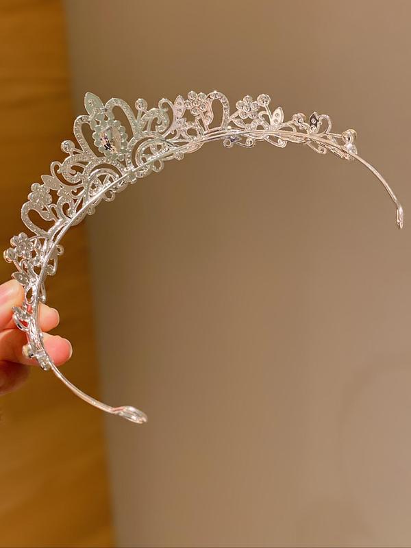 Rhinestone Crown Tiara, Elegant Headband for Wedding Bridal Party Formal Occasions, Fashion Hair Accessories for Women & Girls