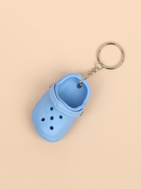 Cute Mini Clogs Design Keychain, Creative Hollow Out Design Keychain for Women & Men, Bag Pendant for Car Key, Bag Decoration