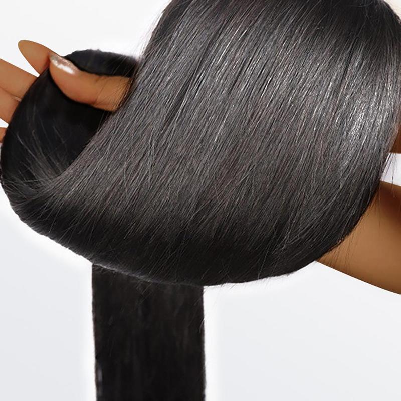 [Wequeen] Straight Hair Bundles 10A Grade Brazilian 12-28 Inch 100% Human Hair Natural Color Quick Weave Sew in Glue in