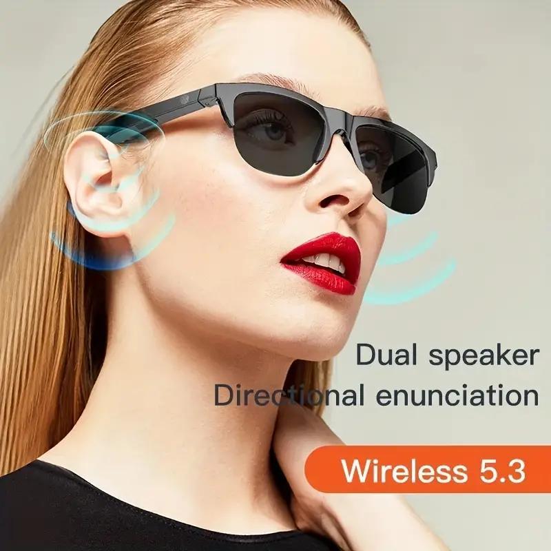 Touch Control Wireless Smart Sunglasses, HiFi Sound & HD Lens Glasses, Multifunctional Bluetooth-compatible Smart Glasses for Fall, Electronic Audio & Video Product