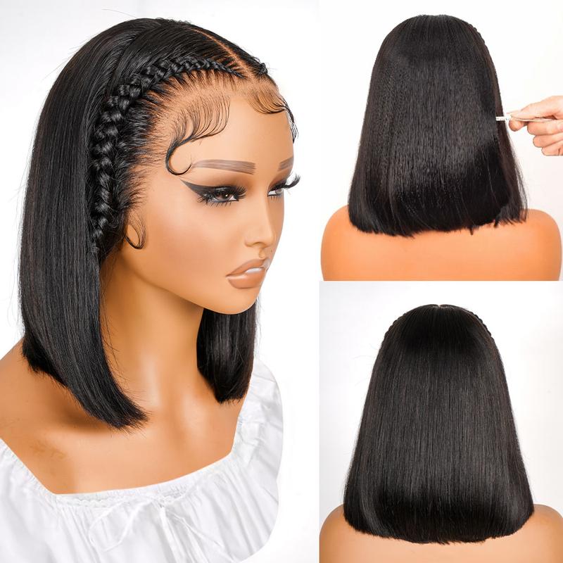 Alipearl Hair Short Bob Wig Human Hair Straight 13x4 Lace Front Bob Wig Stylist Pre Braided Pre Cut Lace Pre Styled Glueless Ready To Go Wig