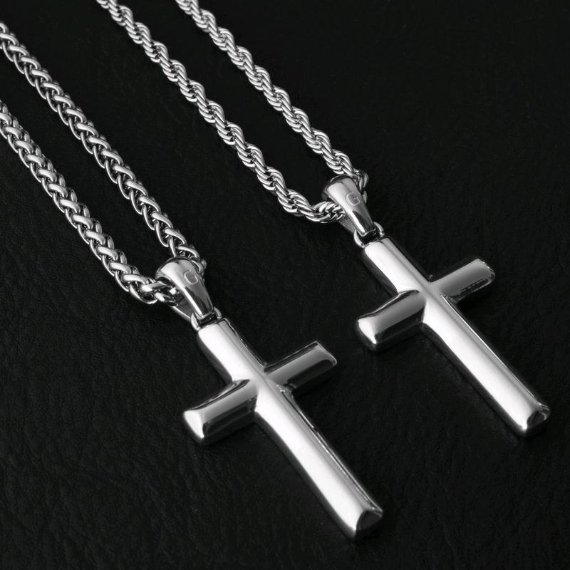 Gemvius Signature Cross Necklace - Stainless Steel