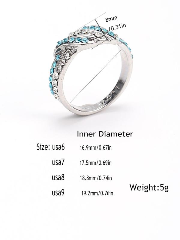 Fashion Criss Cross Design Rhinestone Inlaid Decorative Ring, Elegant Jewelry For Women Daily Wear, Ladies Anniversary Birthday Jewellery Gift, Fashion Accessories