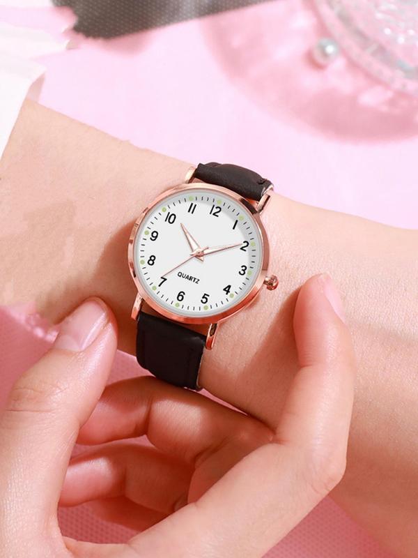 Women's Fashionable Casual Digital Quartz Watch, Simple Style Plain Color Wristwatch for Women & Girls, Trendy Watch for Daily Use Without Box, Trendy All-match & Exquisite Watch for Birthday Gift