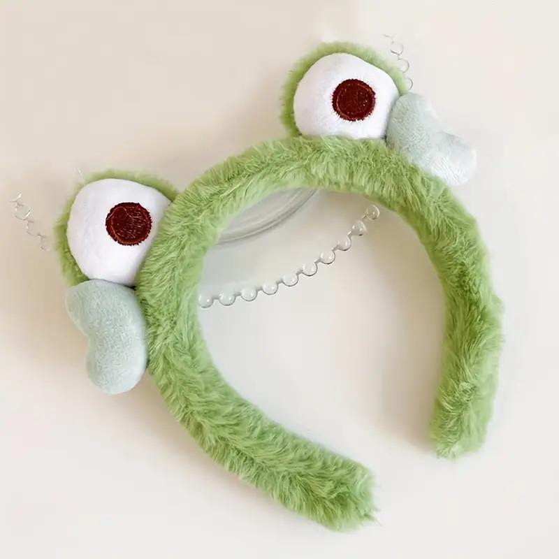 Frog Eye Design Headband (2pcs), Cute Plush Hair Hoop, Fashion Hair Accessories for Women & Girls