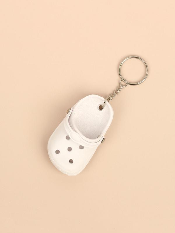 Cute Mini Clogs Design Keychain, Creative Hollow Out Design Keychain for Women & Men, Bag Pendant for Car Key, Bag Decoration