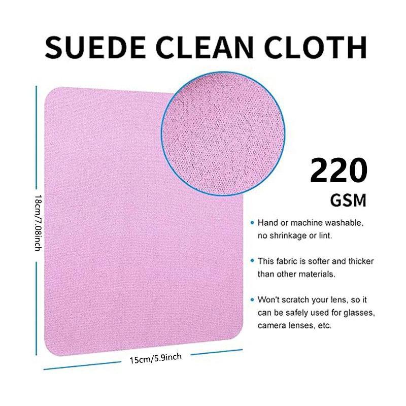 Random Color Cleaning Cloth for Glasses, 10pcs set Solid Color Multi-purpose Cleaning Cloth for Electronics, Cleaning Tools for Electronics, Home Care Supplies