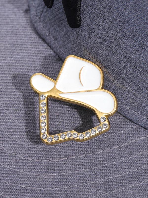 Cartoon Hat Design Brooch, Cute Hat Shaped Brooch, Fashion Accessories for Women & Men, Trendy All-match & Exquisite Brooch for Birthday Gift