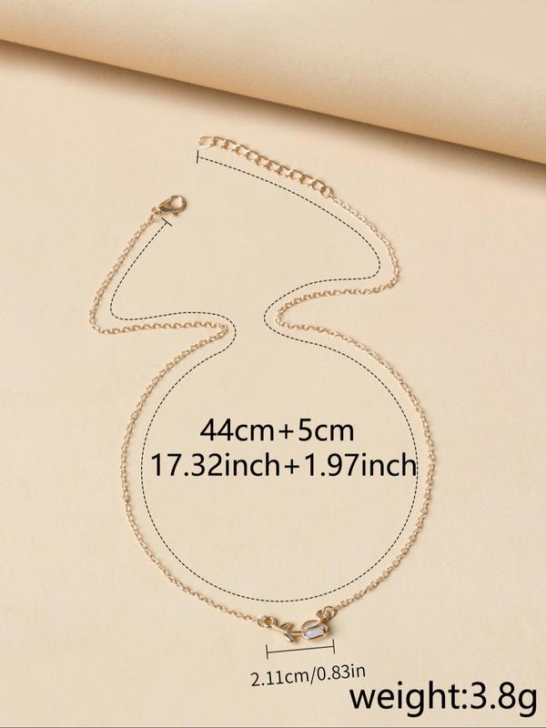 Elegant Style Tulip Design Chain Necklace for Girlfriend, Floral Pendant Matching Necklace, Women's Fashion Y2k Jewelry Accessories for Festival, Party & Daily Wear As Xmas Gift