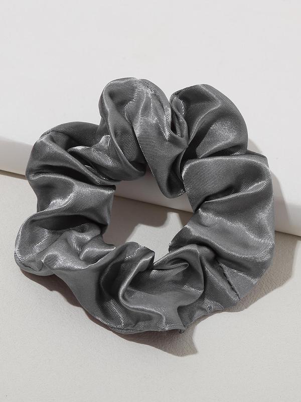 Mixed Color Satin Hair Tie, Casual Simple Plain High Stretch Hair Tie, Minimalist Headwear Suitable for Thick Hair, Fashion Hair Accessories for Party