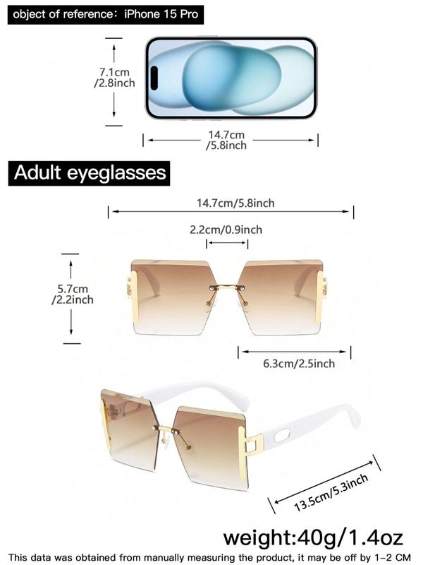 Women's Large Square Sunglasses, Trendy Casual Sunglasses for Everyday Use, Fashion Accessories for Outdoor Activities