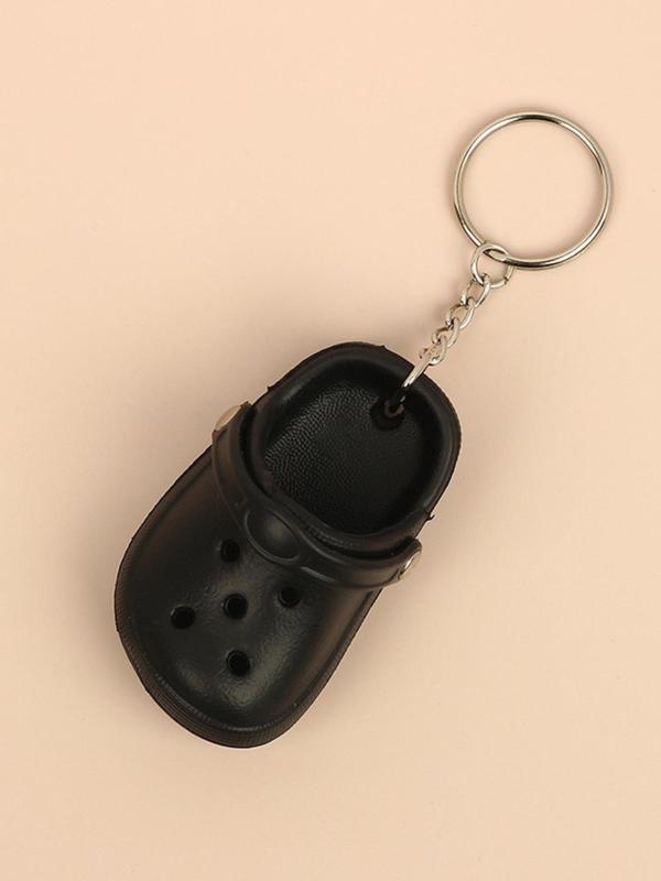 Cute Mini Clogs Design Keychain, Creative Hollow Out Design Keychain for Women & Men, Bag Pendant for Car Key, Bag Decoration