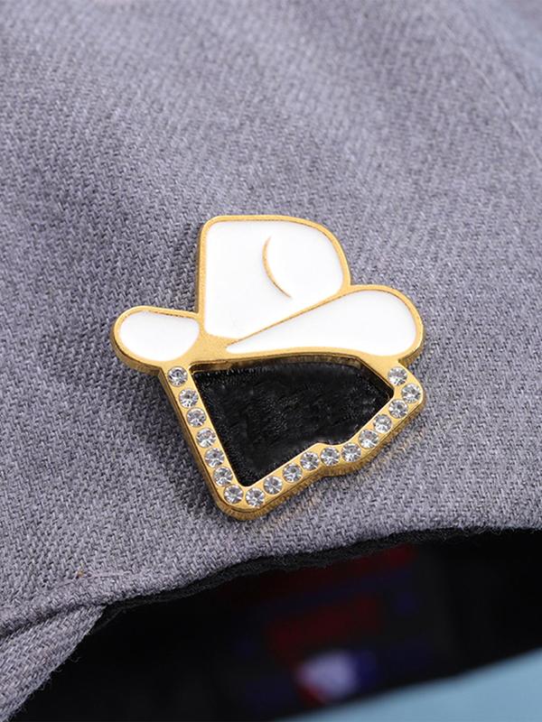 Cartoon Hat Design Brooch, Cute Hat Shaped Brooch, Fashion Accessories for Women & Men, Trendy All-match & Exquisite Brooch for Birthday Gift