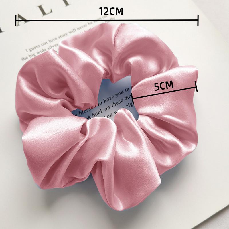 Vigorous Hair Extensions Gift-Satin Fashion Scrunchie Band