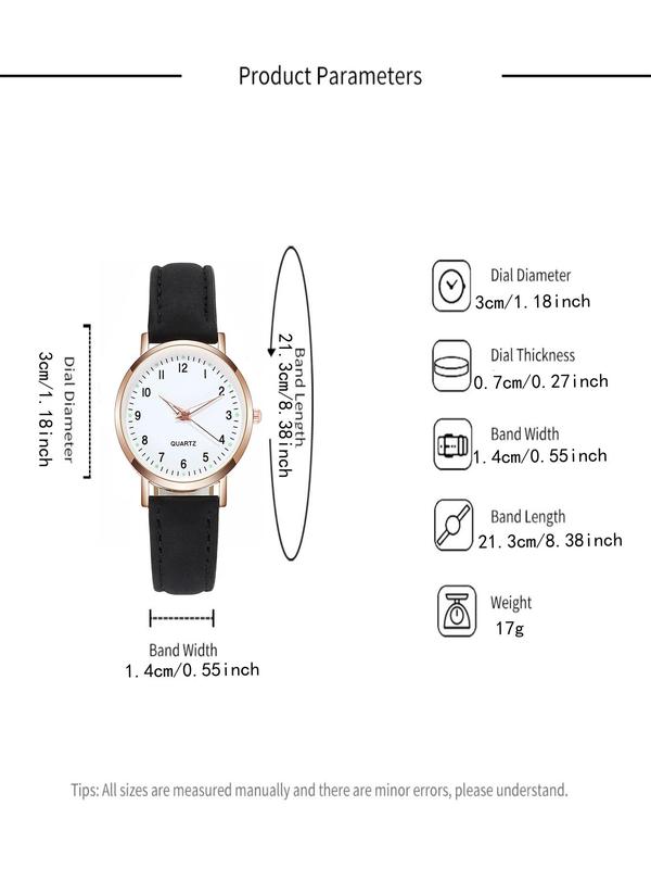 Women's Fashionable Casual Digital Quartz Watch, Simple Style Plain Color Wristwatch for Women & Girls, Trendy Watch for Daily Use Without Box, Trendy All-match & Exquisite Watch for Birthday Gift