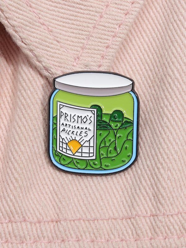 Cute Cartoon Food Design Brooch,  Fashion Jewelry Accessories for Daily Clothing Decor for Men & Women, Trendy All-match & Exquisite Brooch for Birthday Gift