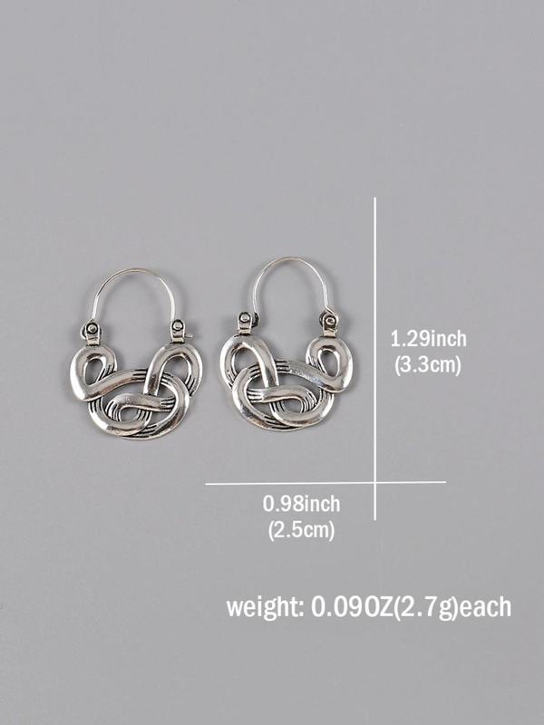 Boho Style Hollow Out Design Dangle Earrings, 2024 New Style Jewelry for Party, Daily Clothing Decor, Trendy All-match Cool Female Accessories for Birthday Gift