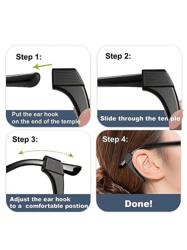 Anti-slip Glasses Ear Hook, Glasses Ear Hook, Fashion Accessories for Men & Women