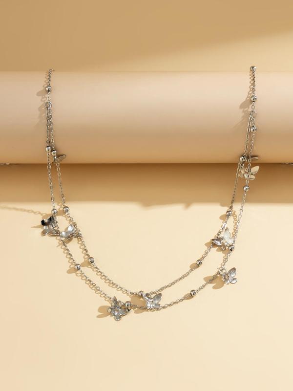 Women's Elegant Butterfly Decorated Waist Chain,  Fashion Jewelry for Party, Daily Clothing Decor, Trendy All-match & Exquisite Jewelry for Birthday Gift