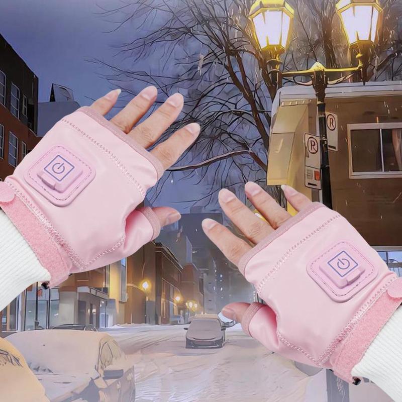 USB Rechargeable Heated Gloves, Winter Warm Gloves with 3 Heat Levels, Fashionable Elastic Heated Gloves for Women & Men