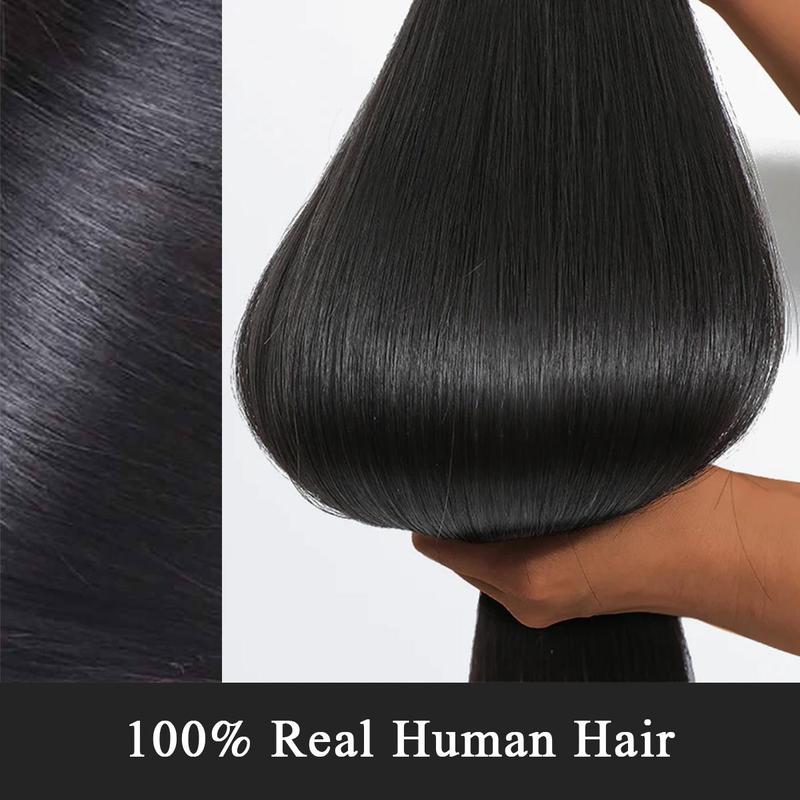 [Wequeen] Straight Hair Bundles 10A Grade Brazilian 12-28 Inch 100% Human Hair Natural Color Quick Weave Sew in Glue in