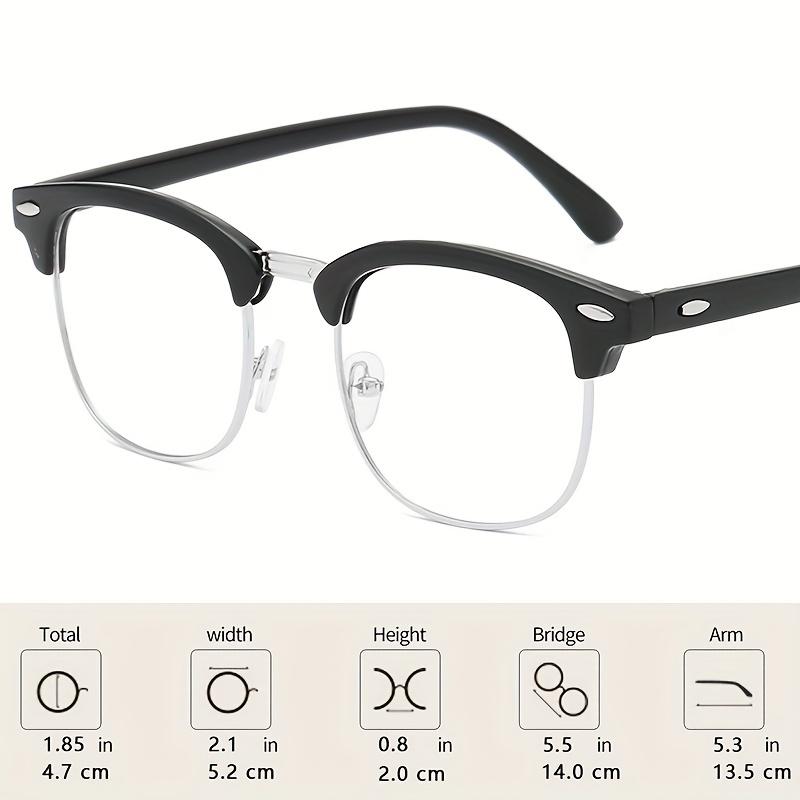 Classic Square Clear Lens Glasses Fashion Computer Gaming TV Phones Glasses For Women Men Relieve Eye Fatigue.