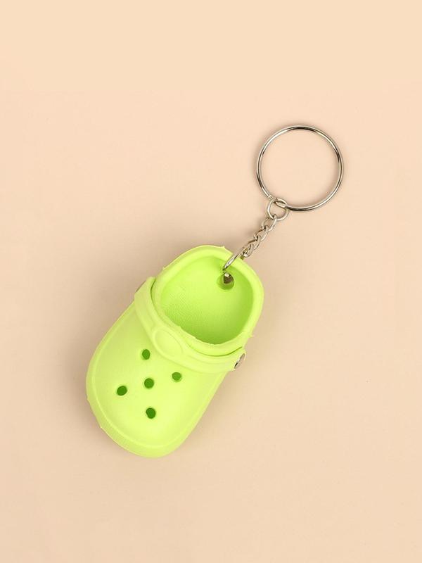 Cute Mini Clogs Design Keychain, Creative Hollow Out Design Keychain for Women & Men, Bag Pendant for Car Key, Bag Decoration