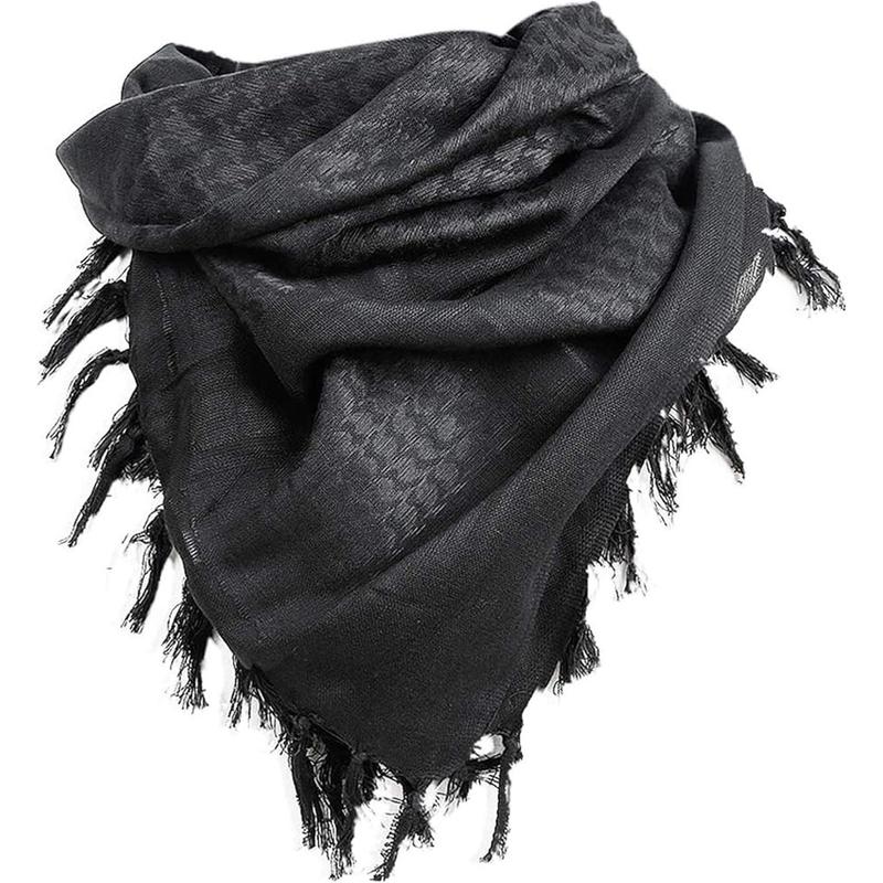 Military Shemagh Tactical Desert Scarf   Cotton Keffiyeh Scarf Wrap for Men And Women