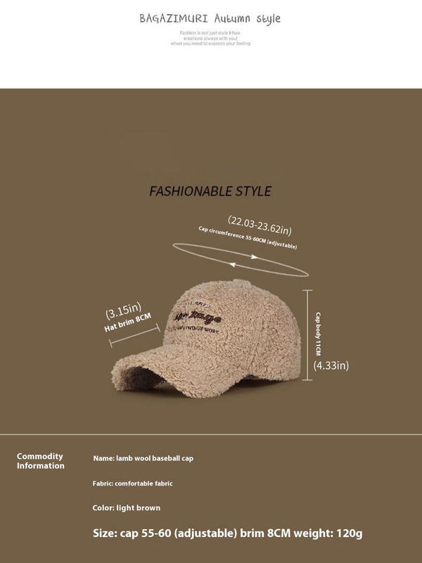 Letter Pattern Baseball Cap, Casual Soft Comfortable Baseball Cap for Fall & Winter, Fashion Accessories for Women & Girls