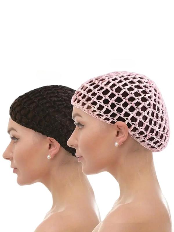 Solid Color Hollow Out Design Beanie Hat, Casual Elastic Hair Cap for Women, Fashionable Hair Accessories for Daily Wear