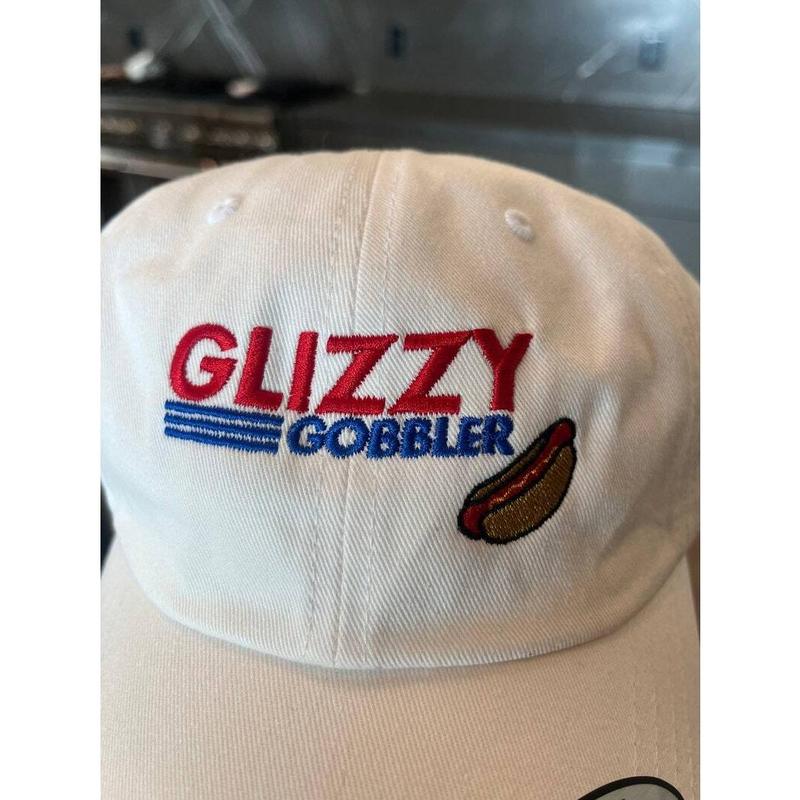 Glizzy Gobbler Cost-co Hot Dog Funny Dad Hat. Funny gift accessories