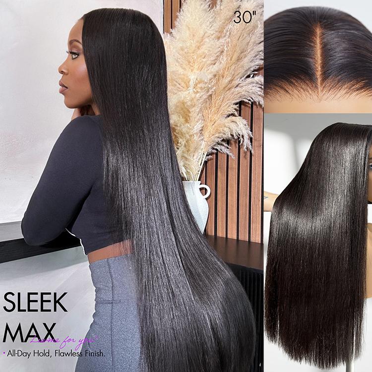 LUVME All-Day Comfort Fit Silky Straight Middle Part Glueless 5x5 Closure Pre-Cut Lace Long Wig