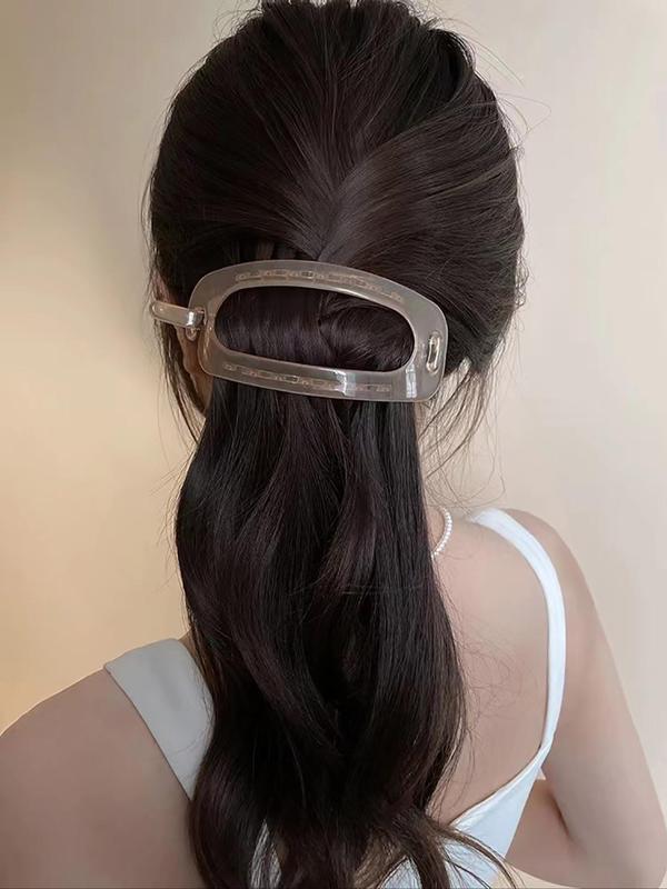 Simple Plain Color Hair Clip, Casual Versatile Hair Accessories for Women, Minimalist Hair Clip Suitable for Thick Hair, Fashion Hair Accessories for Party, Daily Wear