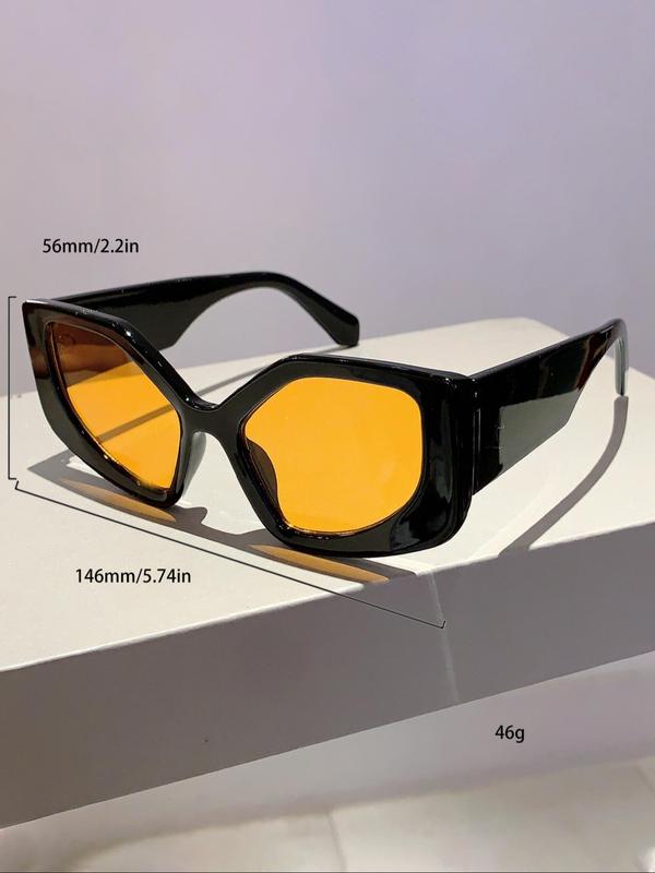 Summer Geometric Frame Sunglasses Trends 2024, New Personality Travel Accessories for Women & Men, Lightweight and Durable for Outdoor Sun Protection Glasses for Daily Use