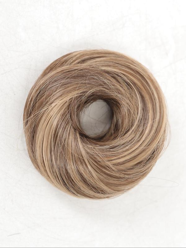 3 Inch Synthetic Fake Hair Bun, Natural Fluffy Hair Bun, Synthetic Hairpiece for Women & Girls, Suitable for Daily Use