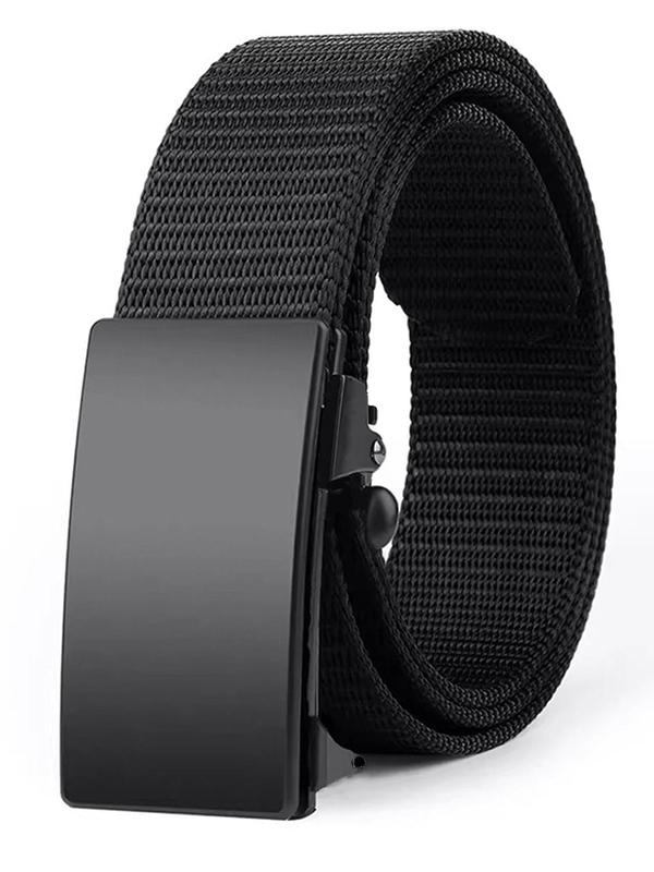 Men's Automatic Buckle Tape Belt, Adjustable Tape Belt, Portable Sportive Belt, Fashionable Waistband for Outdoor Sports, Casual Waistband for Jeans Trousers