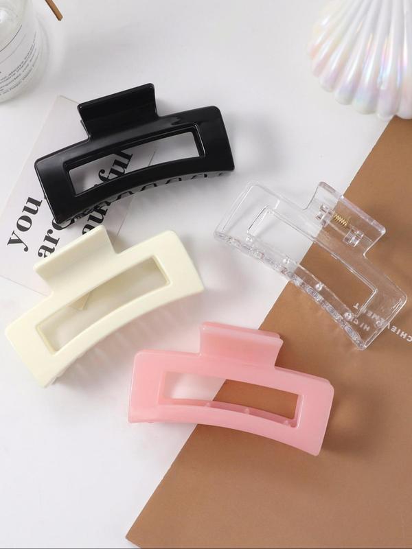 Fashionable Hollow out Design Hair Claw Clips, Casual and Versatile Hair Accessories for Women & Girls, Minimalist Headwear Suitable for Thick Hair