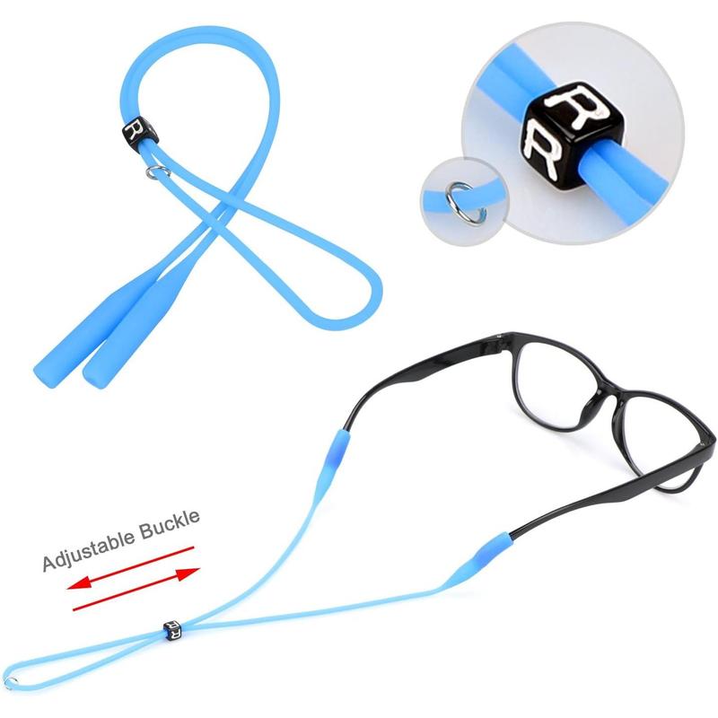 Adjustable Eyeglasses Strap Eyewear Retainer 12 Pack with Glasses Cleaning Cloth,Silicone Sunglasses Holder Strap,Eyeglasses Retainer