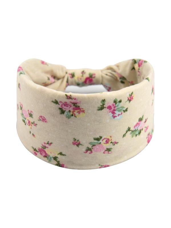 Women's Floral Print Sports Hair Band, Boho Fashion Breathable Elastic Hair Band, Sports Hair Band for Women & Girls, Hair Accessories for Gym Workout