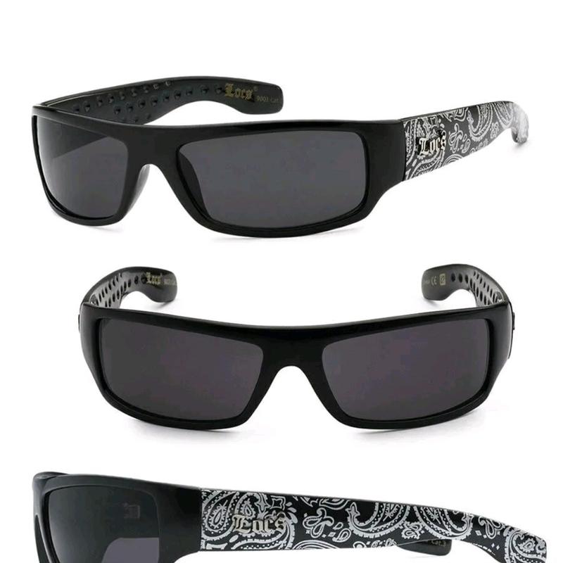 LOCS Hardcore Gangster Slim Bandana Shades Flat Top OG Cholo ClassicSunglasses in Multiple Colors | Original & Authentic Locs