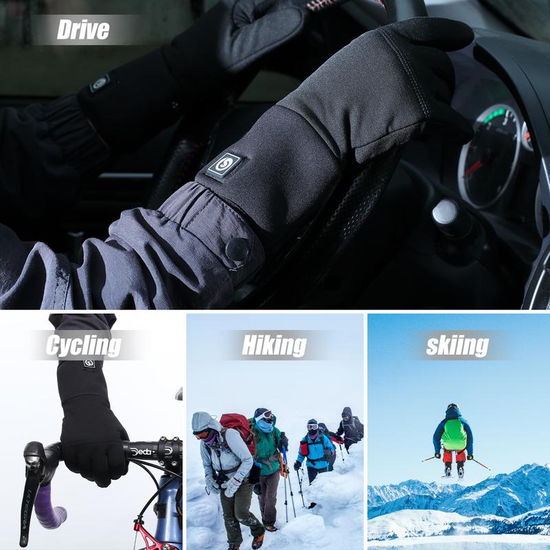 SAVIOR HEAT Heated Glove Liners for Men Women Rechargeable Battery Electric Heated Gloves Winter Warm Glove Liners for Arthritis Raynaud Thin Gloves Riding Ski Snowboarding Hiking Cycling heated  gloves Electric Heated Gloves with 3 Settings