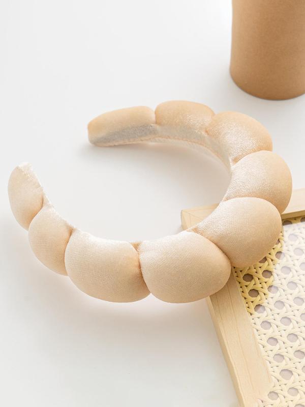 Velvet Sponge Thicken Hair Hoop, Padded Design Hair Hoop for Women & Girls, Fashion Hair Accessories for Washing Face, Spa, and Makeup