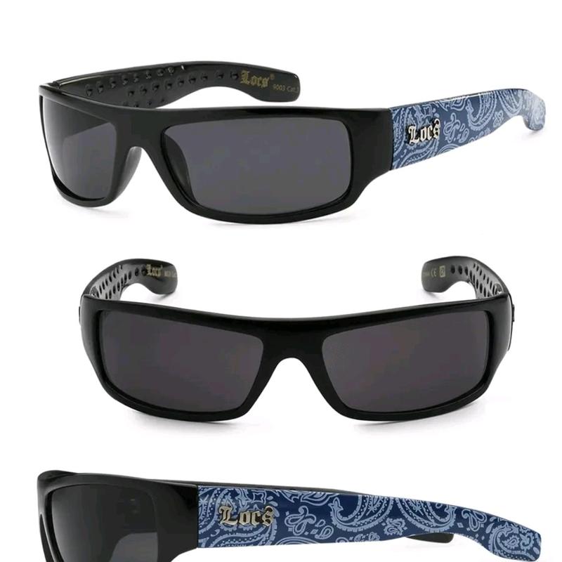 LOCS Hardcore Gangster Slim Bandana Shades Flat Top OG Cholo ClassicSunglasses in Multiple Colors | Original & Authentic Locs