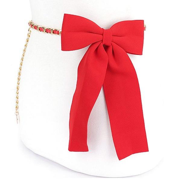 Large Bow Tie Fashion Chain Belt