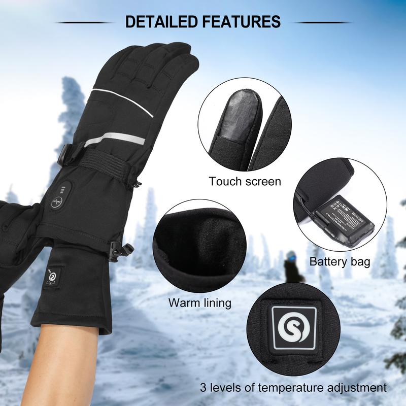 SAVIOR HEAT Heated Glove Liners for Men Women Rechargeable Battery Electric Heated Gloves Winter Warm Glove Liners for Arthritis Raynaud Thin Gloves Riding Ski Snowboarding Hiking Cycling heated  gloves Electric Heated Gloves with 3 Settings