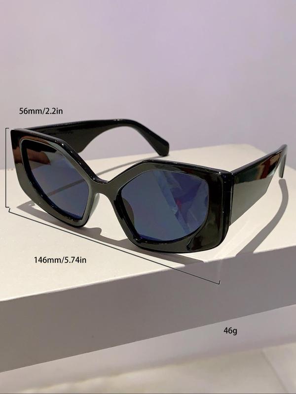 Summer Geometric Frame Sunglasses Trends 2024, New Personality Travel Accessories for Women & Men, Lightweight and Durable for Outdoor Sun Protection Glasses for Daily Use