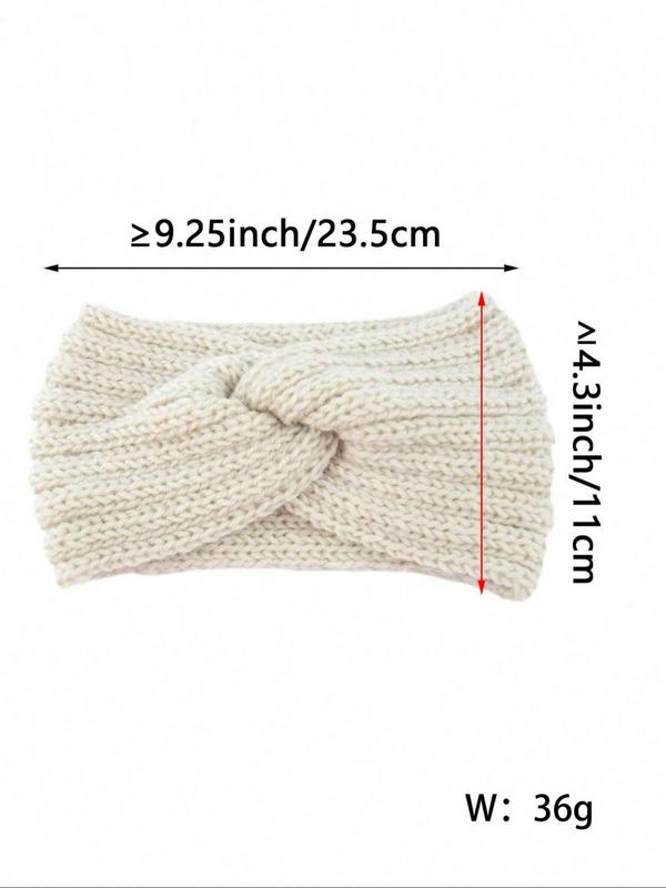 Solid Color Hair Band, Casual Wide Band Hair Accessories for Women & Girls, Minimalist Headwear Suitable for Thick Hair