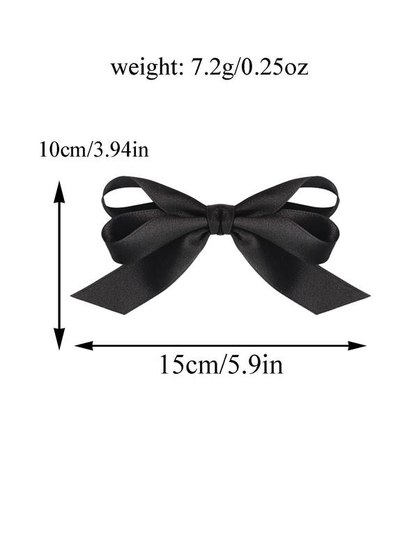 Women's Elegant Bowknot Design Hair Clips, Cute Trendy Tiered Layered Design Hair Clips, Fashionable Hair Accessories for Women & Girls for Hairstyle Decoration